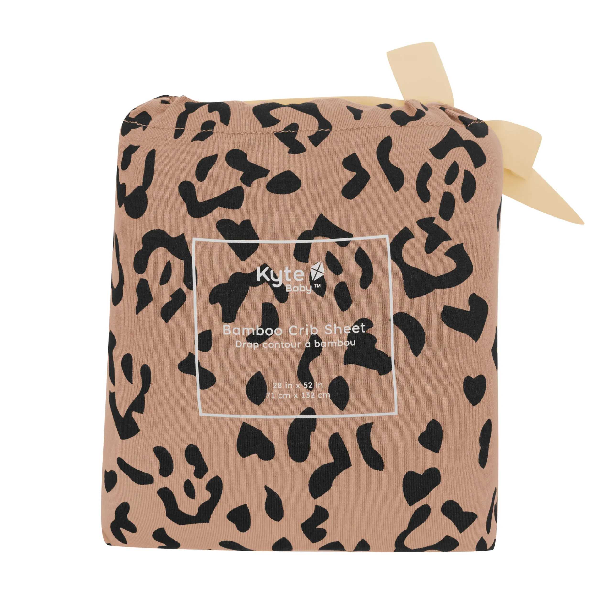 Online Kyte Baby Crib Sheet in Latte Leopard