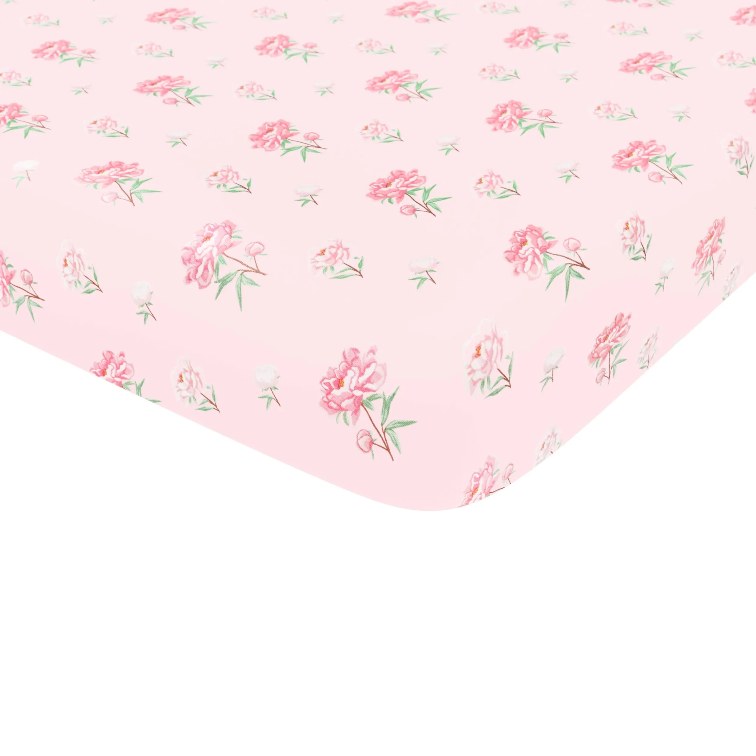 Kyte Baby Crib Sheet in Sakura Peony
