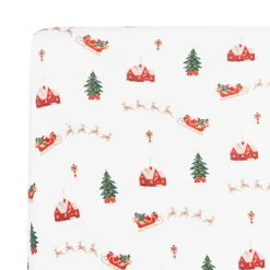 Hot Kyte Baby Crib Sheet in Santa Sleigh