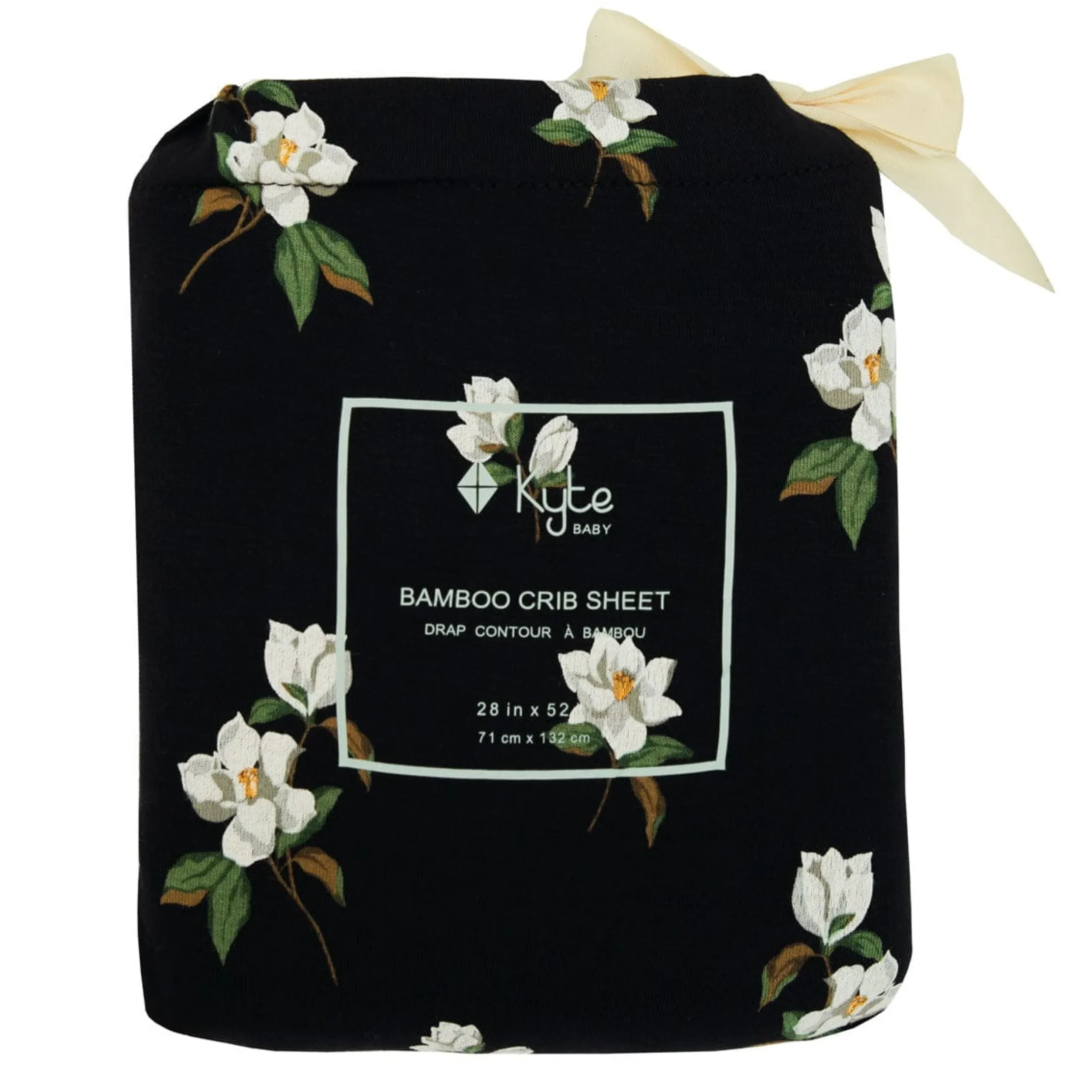 Clearance Kyte Baby in Small Midnight Magnolia Crib Sheet