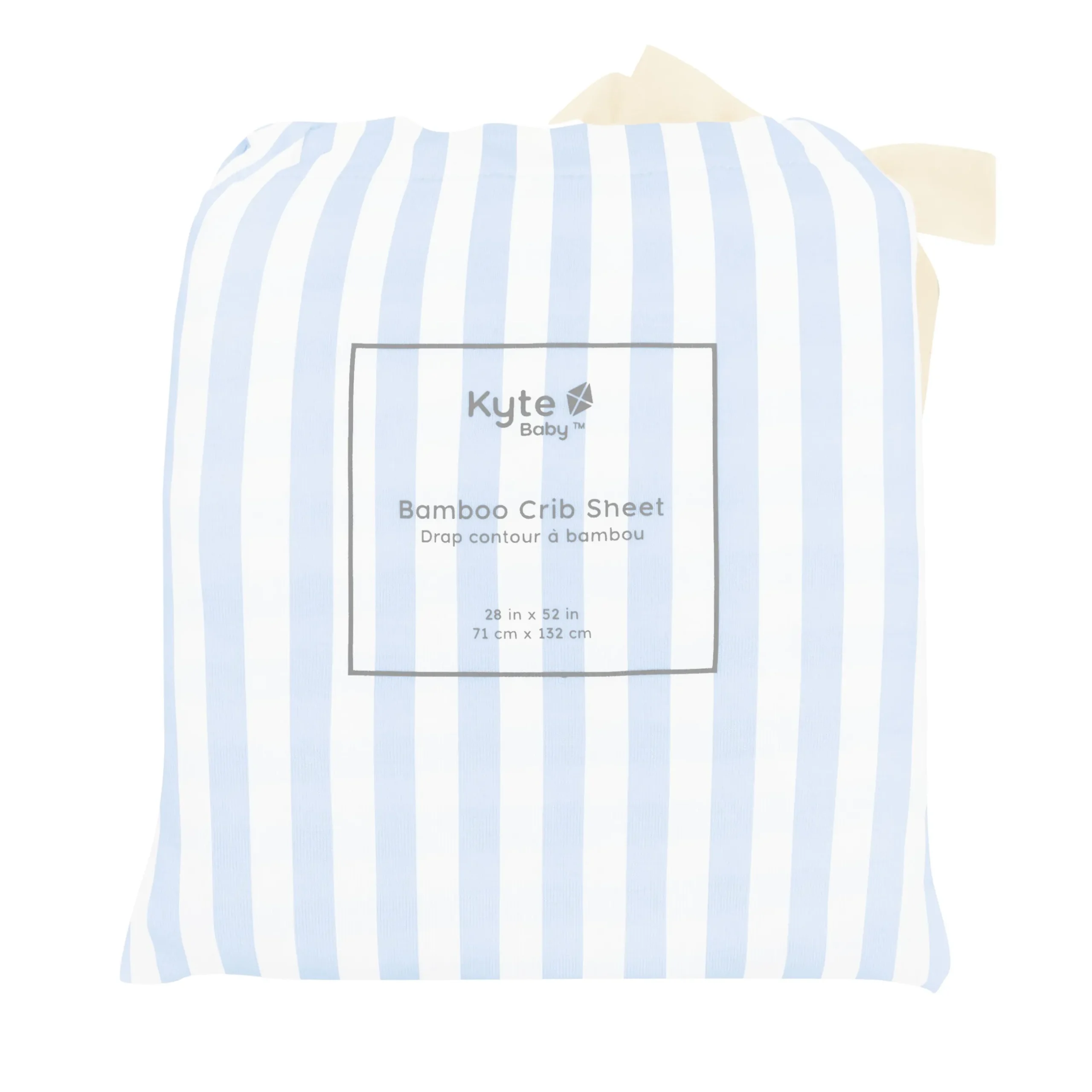 Best Kyte Baby Crib Sheet in Small Mist Stripe