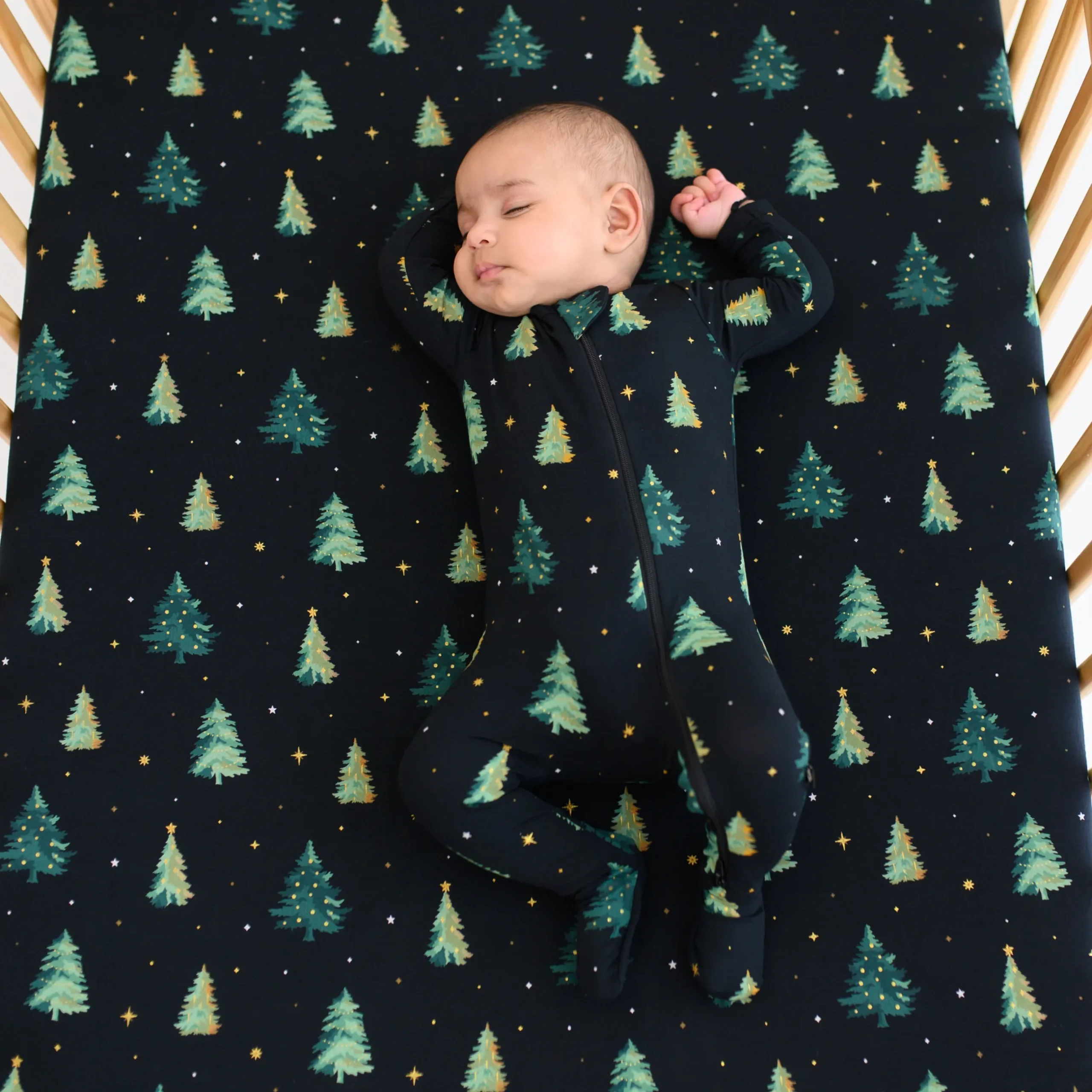 Outlet Kyte Baby Crib Sheet in Twinkle Tree