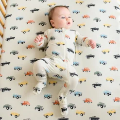 Best Kyte Baby Crib Sheet in Vintage Truck
