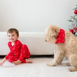 Clearance Kyte Baby Dog Bandana in Candy Cane