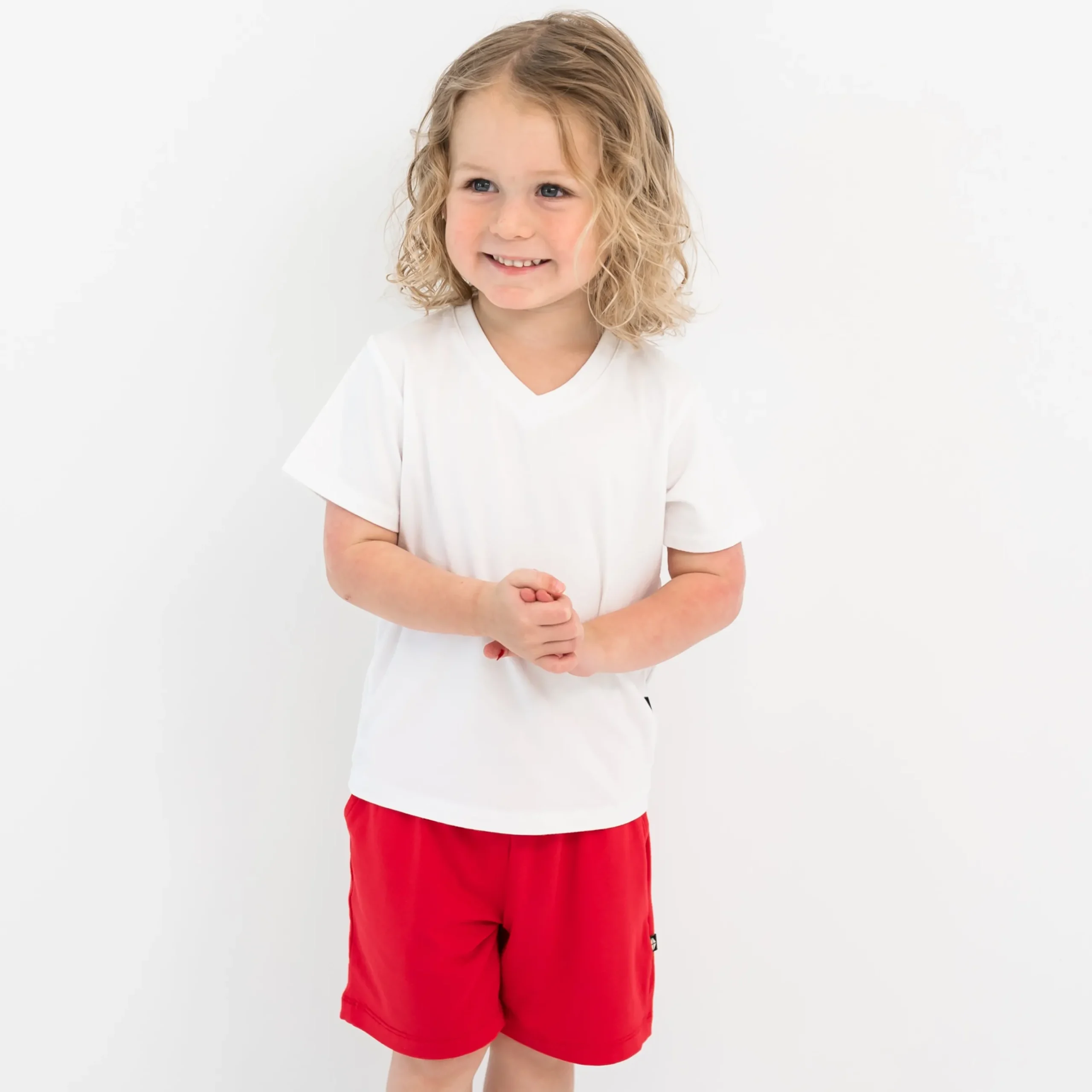 Outlet Kyte Baby Drawstring Short in Cardinal