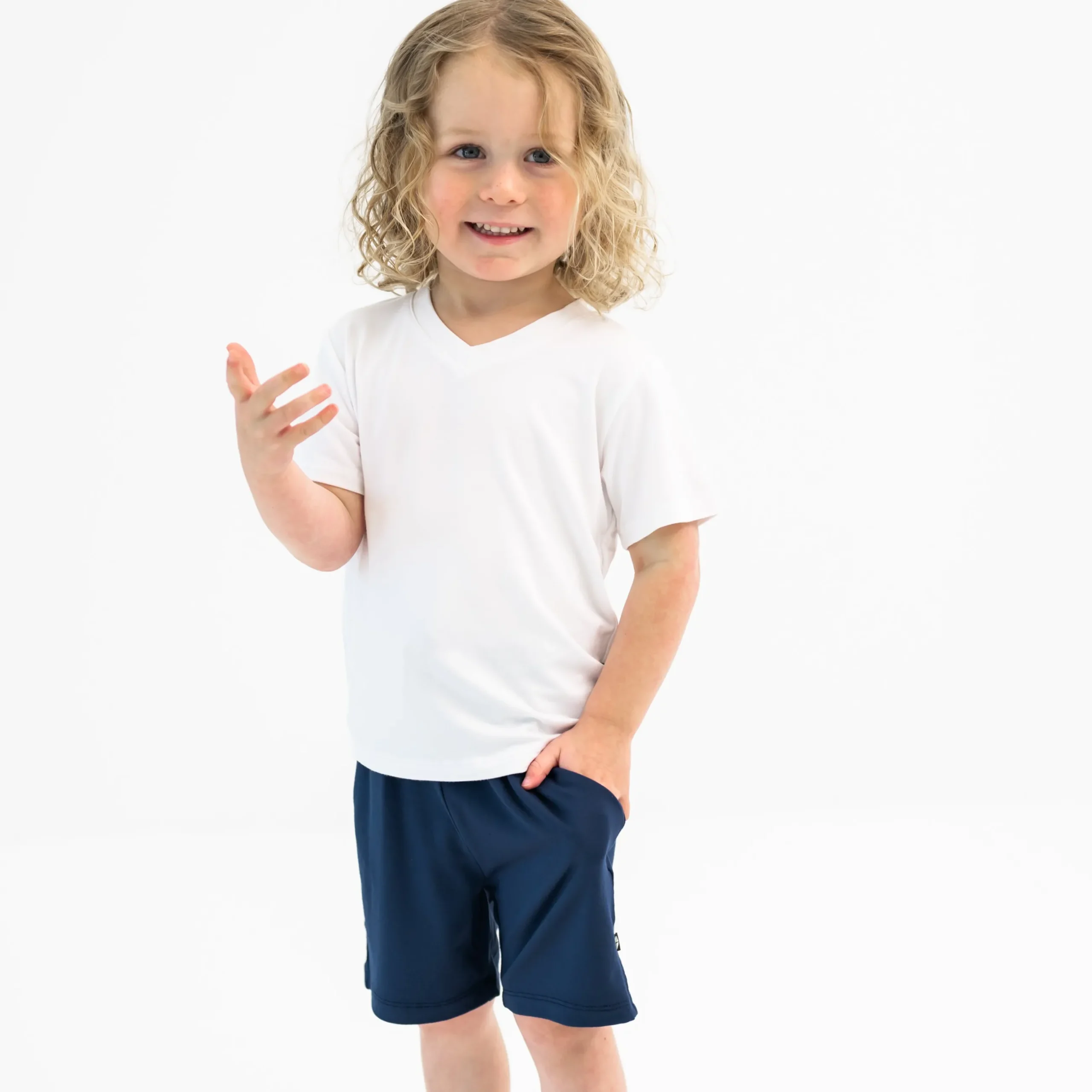 Best Kyte Baby Drawstring Short in Navy