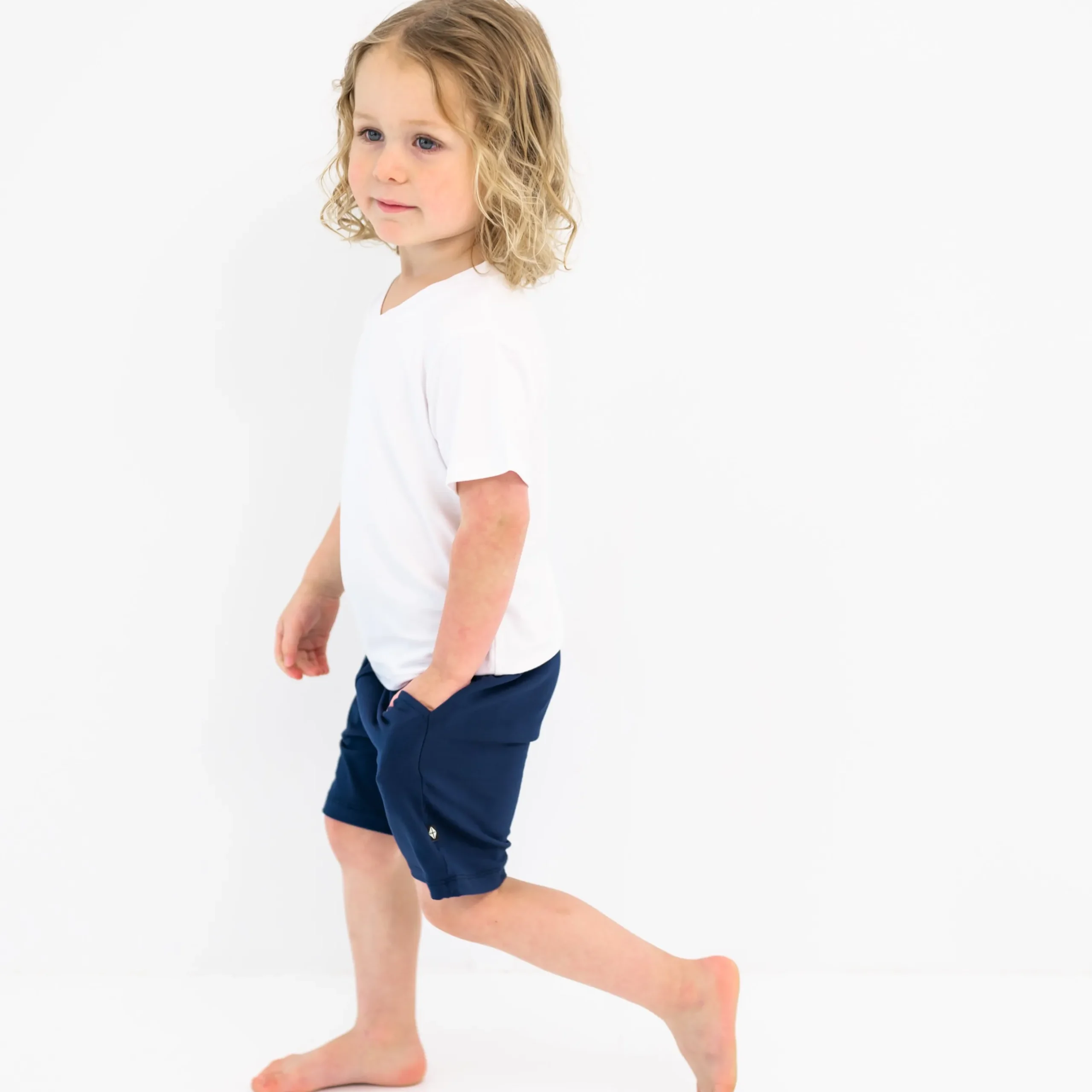Best Kyte Baby Drawstring Short in Navy