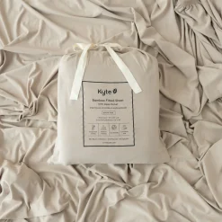 Kyte Baby Fitted Sheet with Pillowcases in Almond