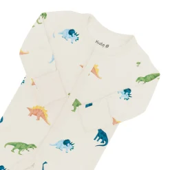 Best Kyte Baby Footie in Ecru Roar