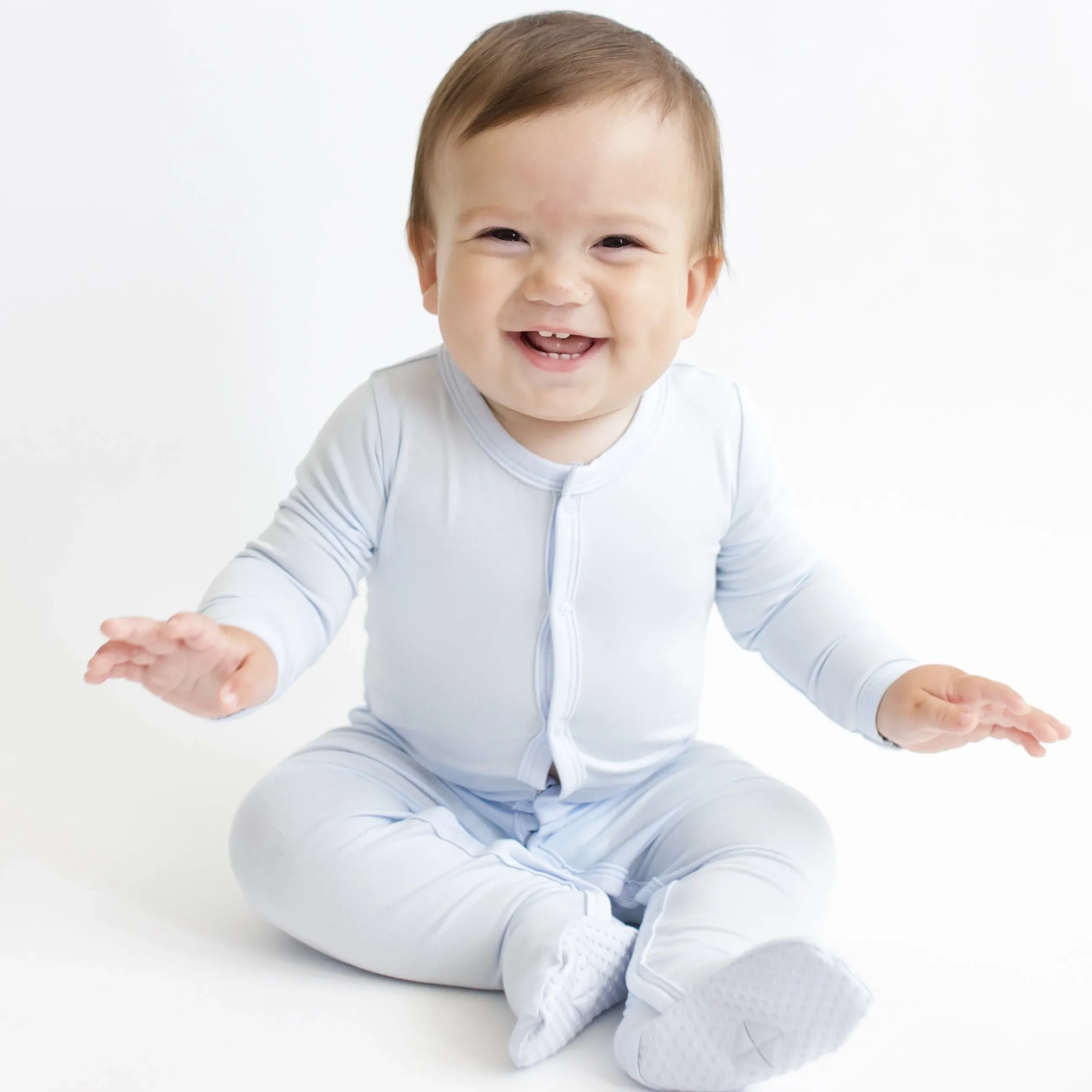 Discount Kyte Baby Footie in Mist