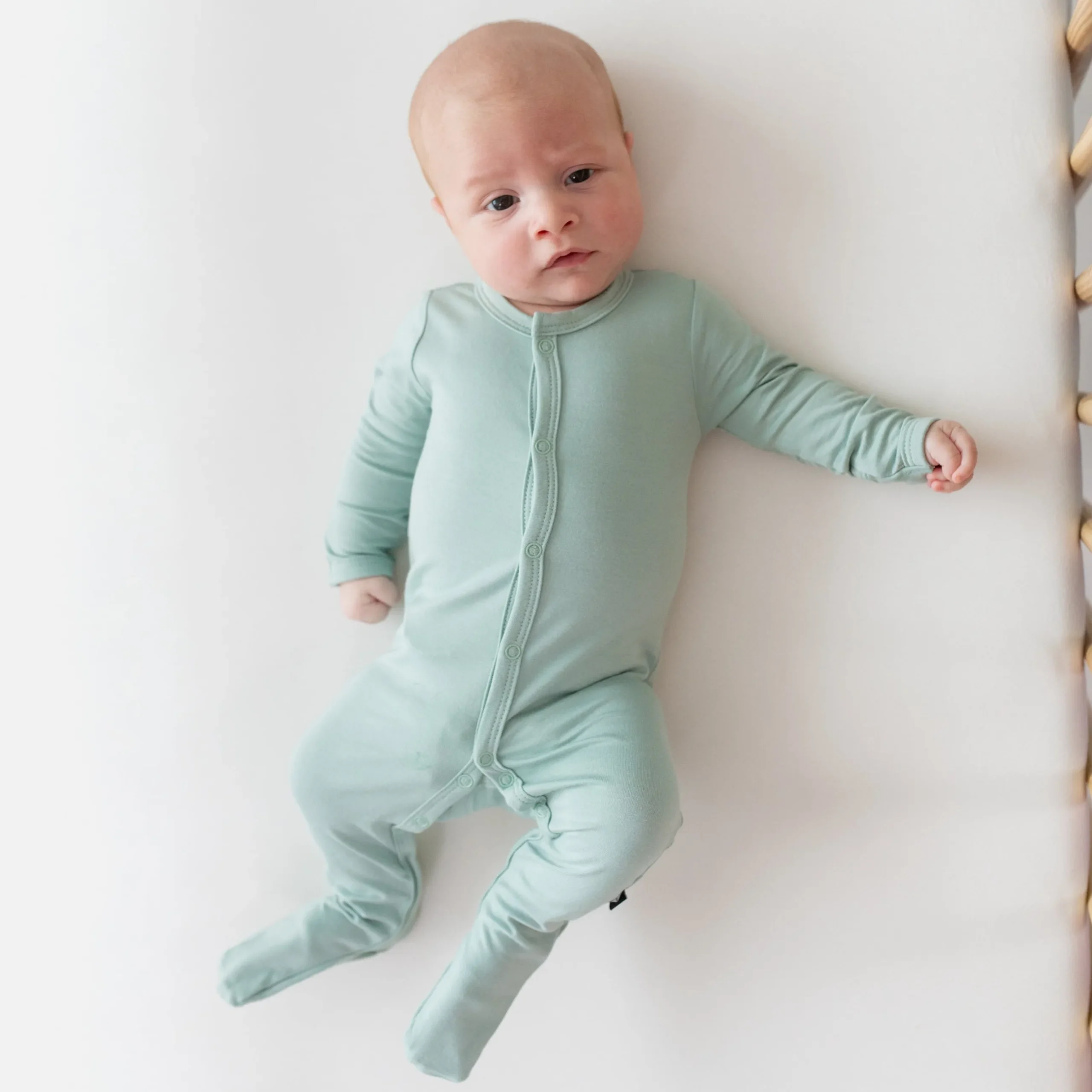 Discount Kyte Baby Footie in Sage