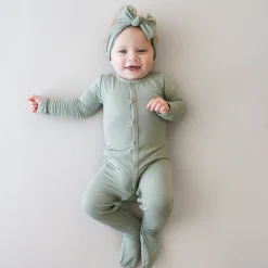 New Kyte Baby Footie in Thyme