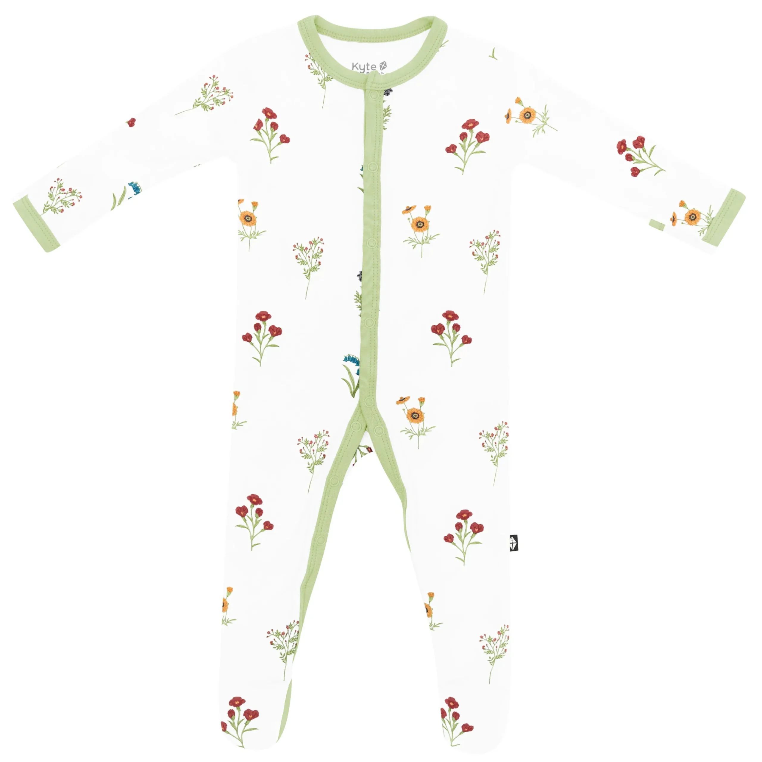 Online Kyte Baby Footie in Wildflower