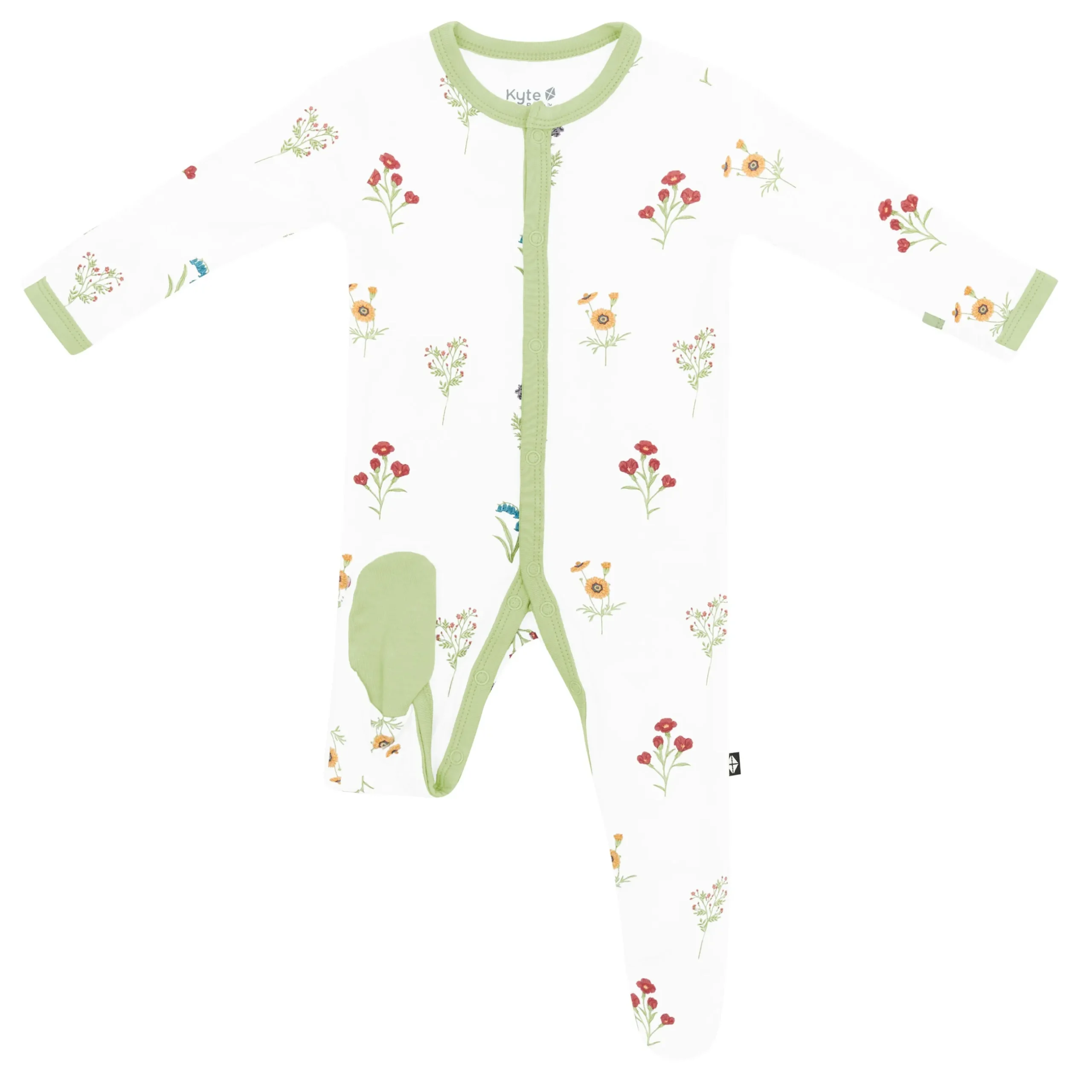 Online Kyte Baby Footie in Wildflower