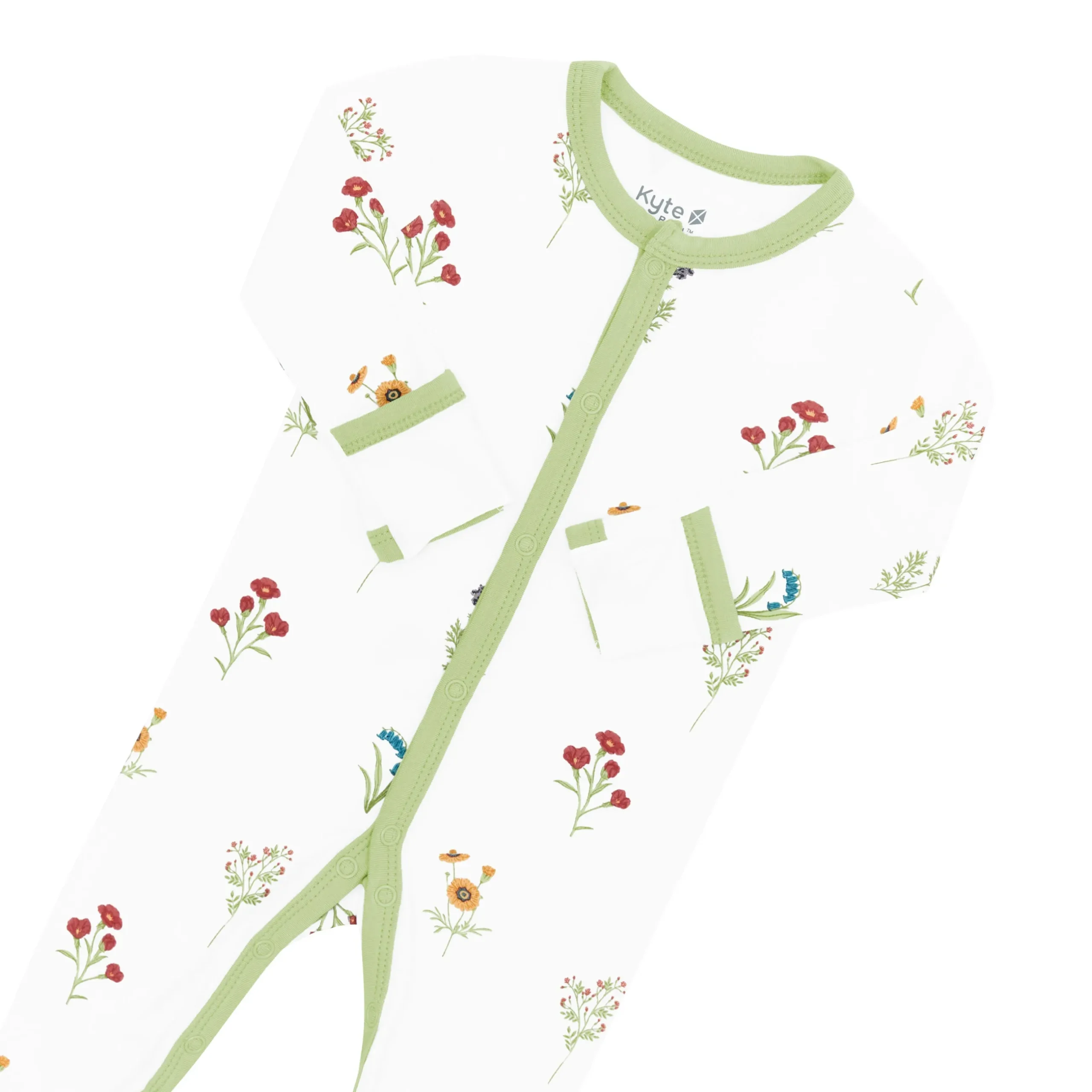 Online Kyte Baby Footie in Wildflower