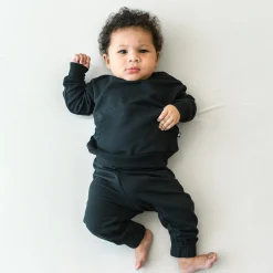 New Kyte Baby French Terry Jogger Set in Midnight