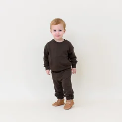 Kyte Baby French Terry Jogger Set in Espresso