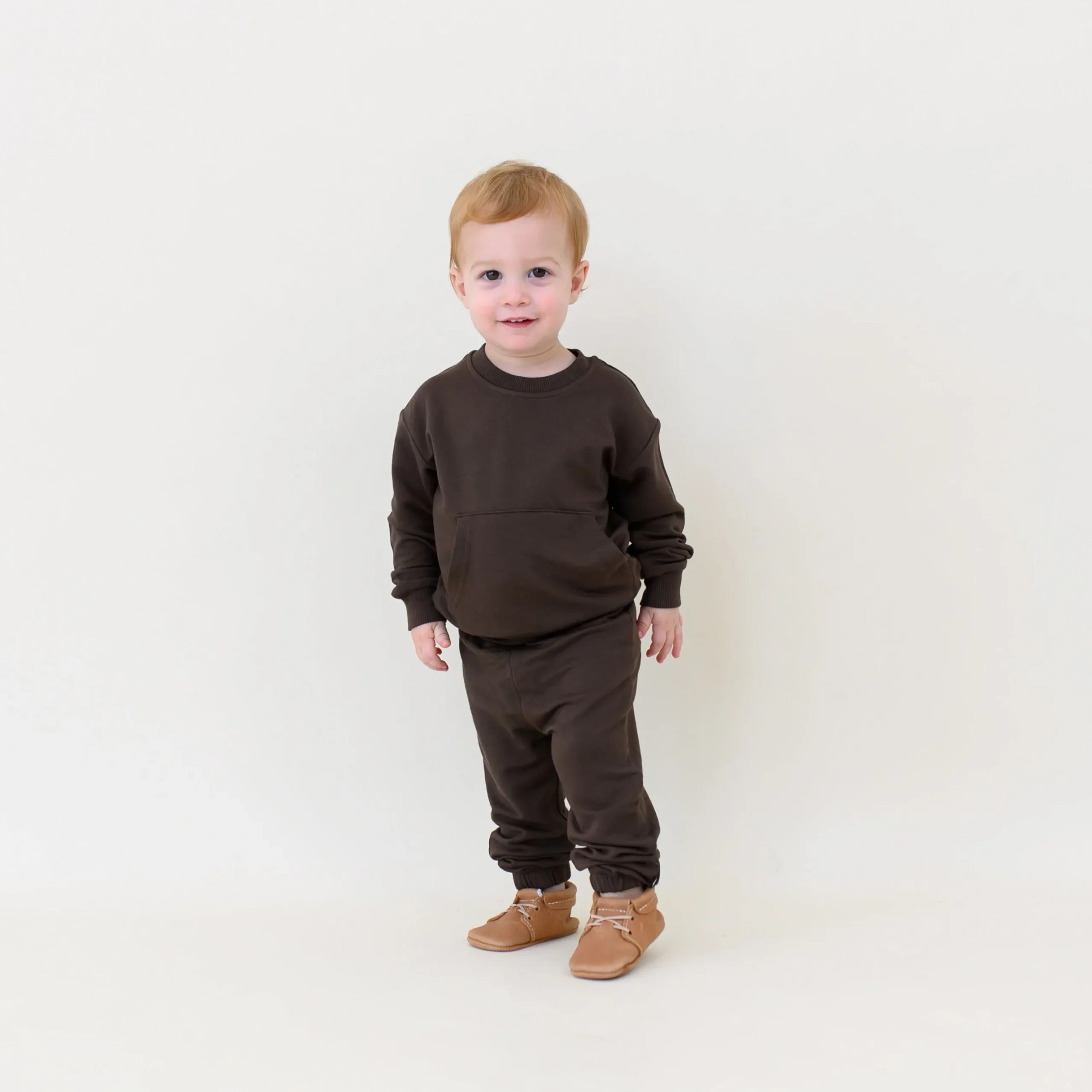 Kyte Baby French Terry Jogger Set in Espresso