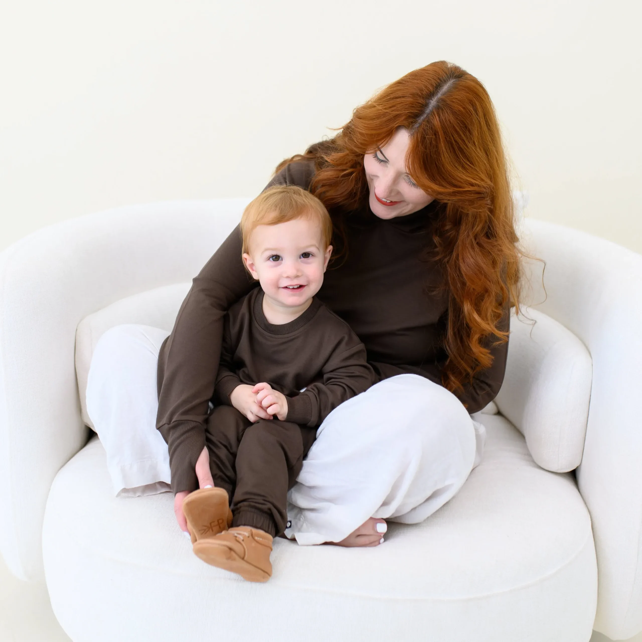 Kyte Baby French Terry Jogger Set in Espresso