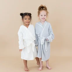 Online Kyte Baby Hooded Bath Robe in Storm with Cloud Trim