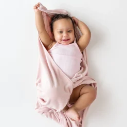 Sale Kyte Baby Hooded Bath Towel in Blush