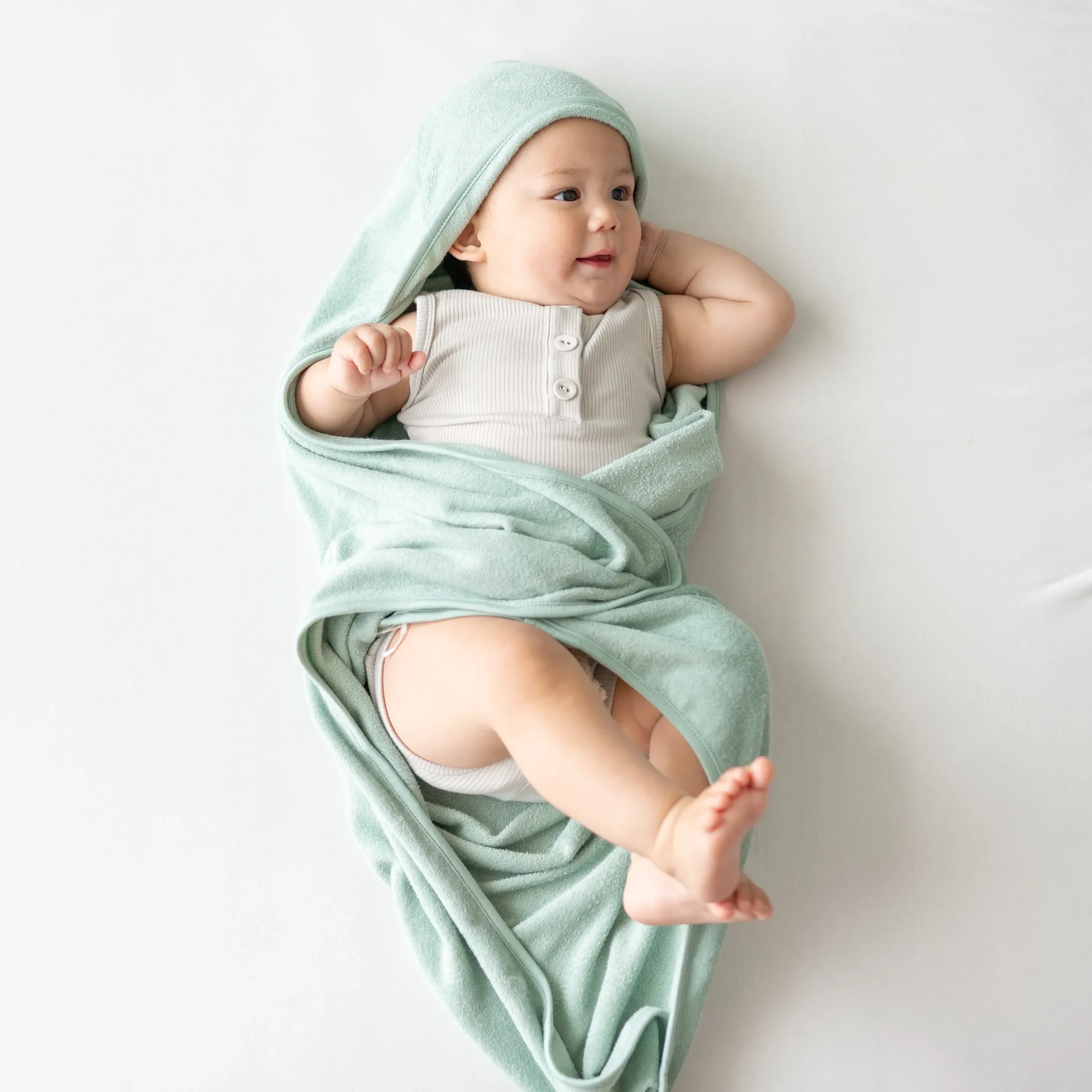 Best Kyte Baby Hooded Bath Towel in Sage