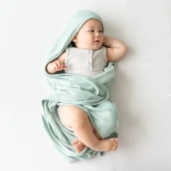 Best Kyte Baby Hooded Bath Towel in Sage