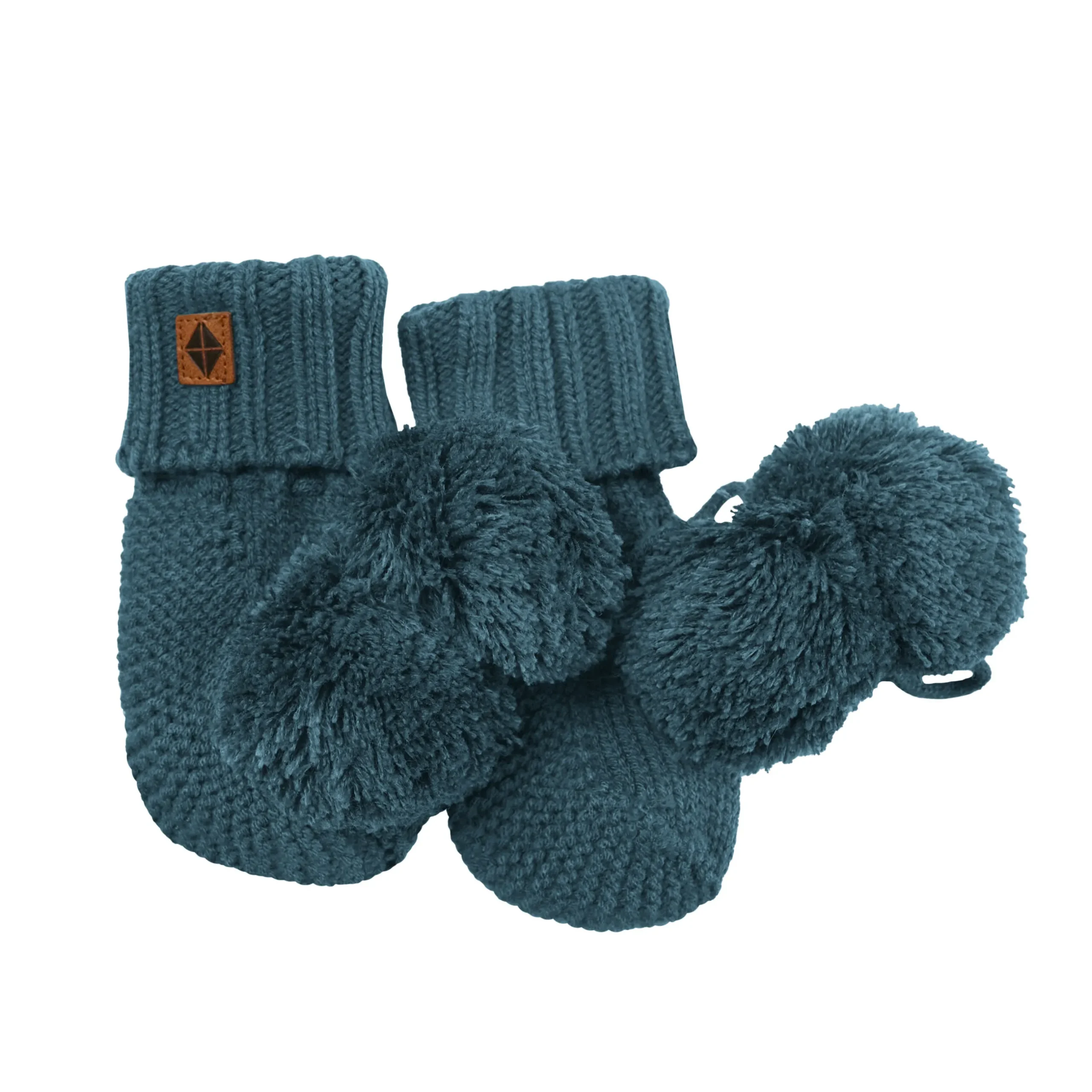 Clearance Kyte Baby Knit Booties in Atlantic