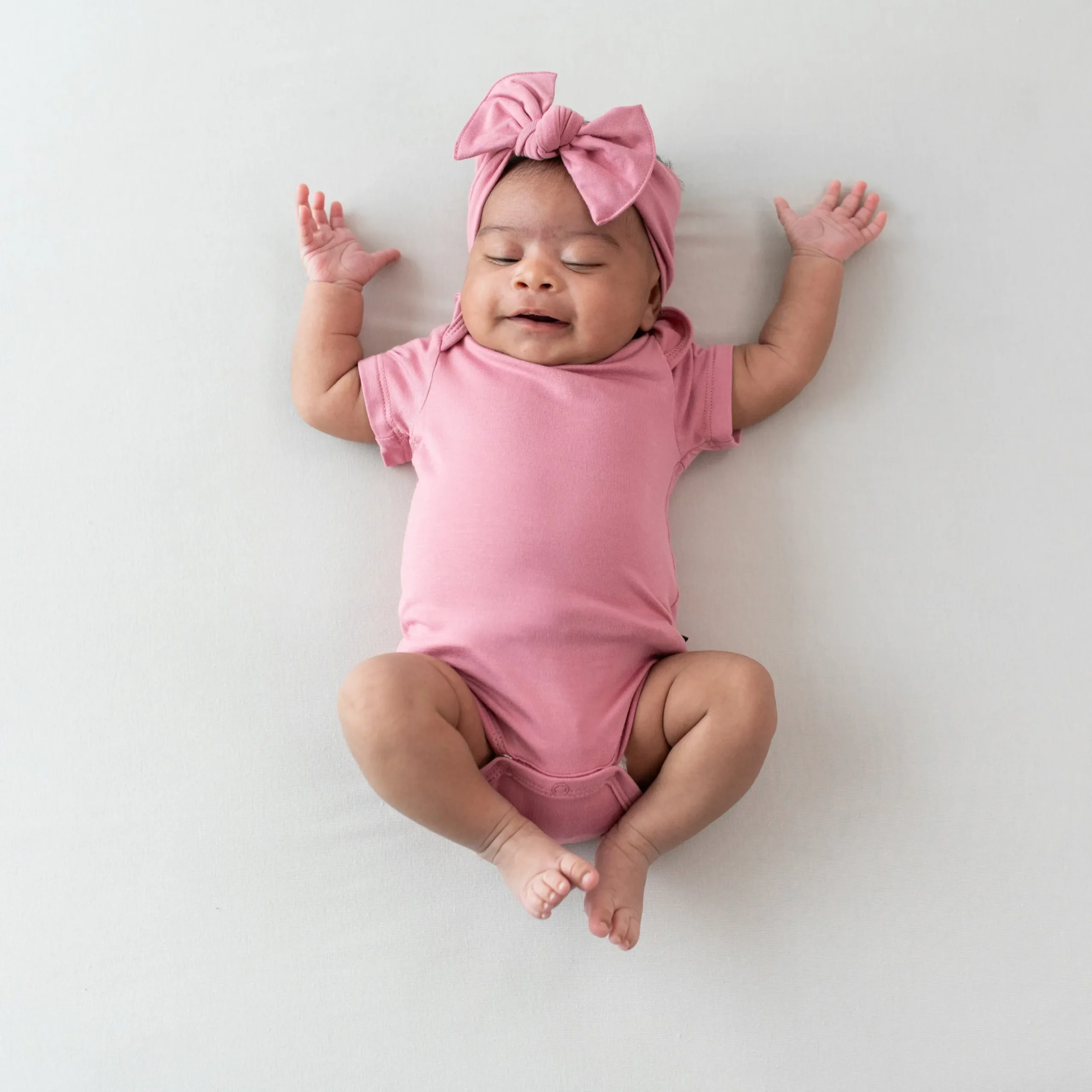 Online Kyte Baby Knotted Bow Headband in Apple Blossom