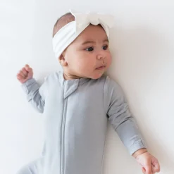 Outlet Kyte Baby Knotted Bow Headband in Cloud