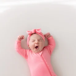 Outlet Kyte Baby Knotted Bow Headband in Guava