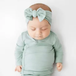 Discount Kyte Baby Knotted Bow Headband in Sage