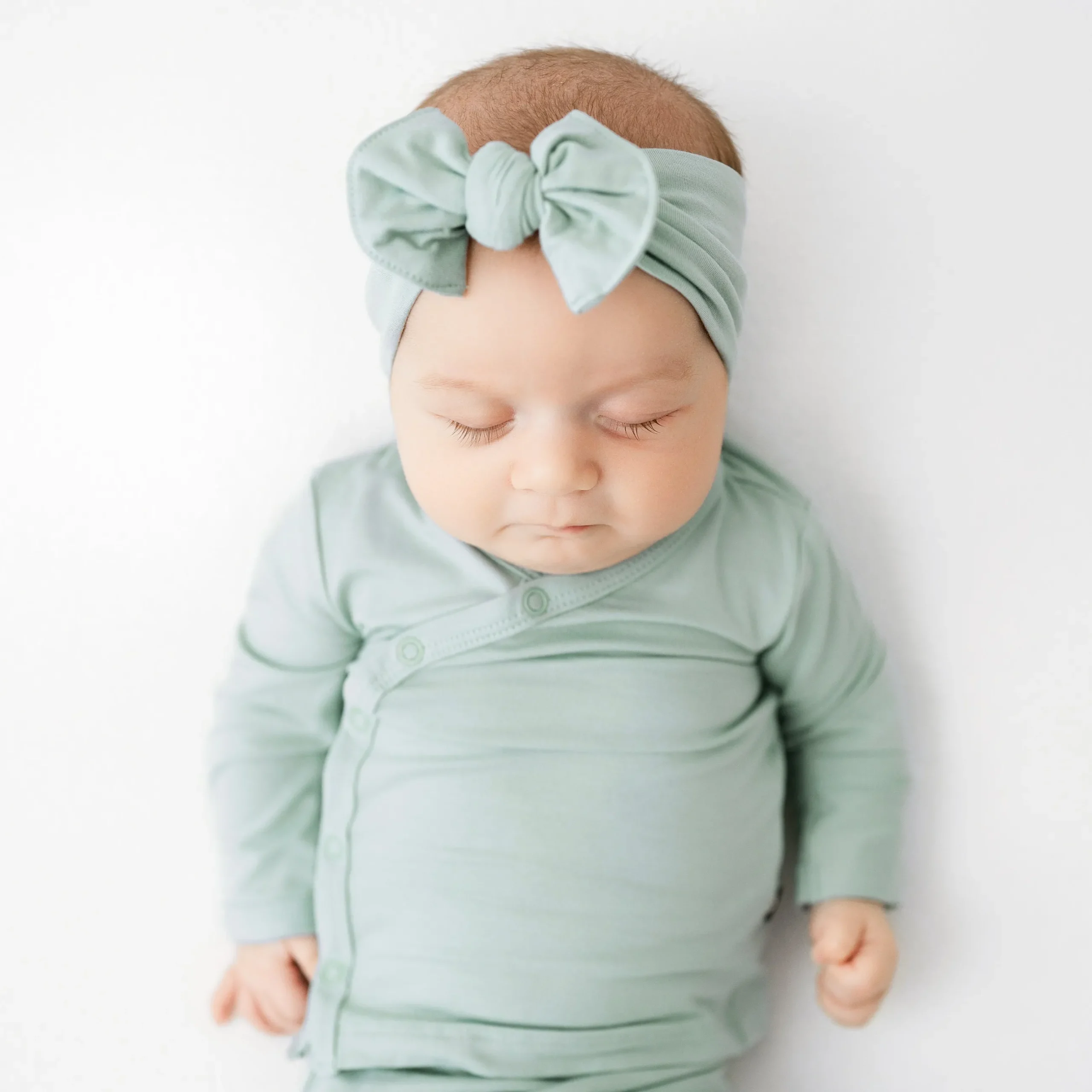 Discount Kyte Baby Knotted Bow Headband in Sage