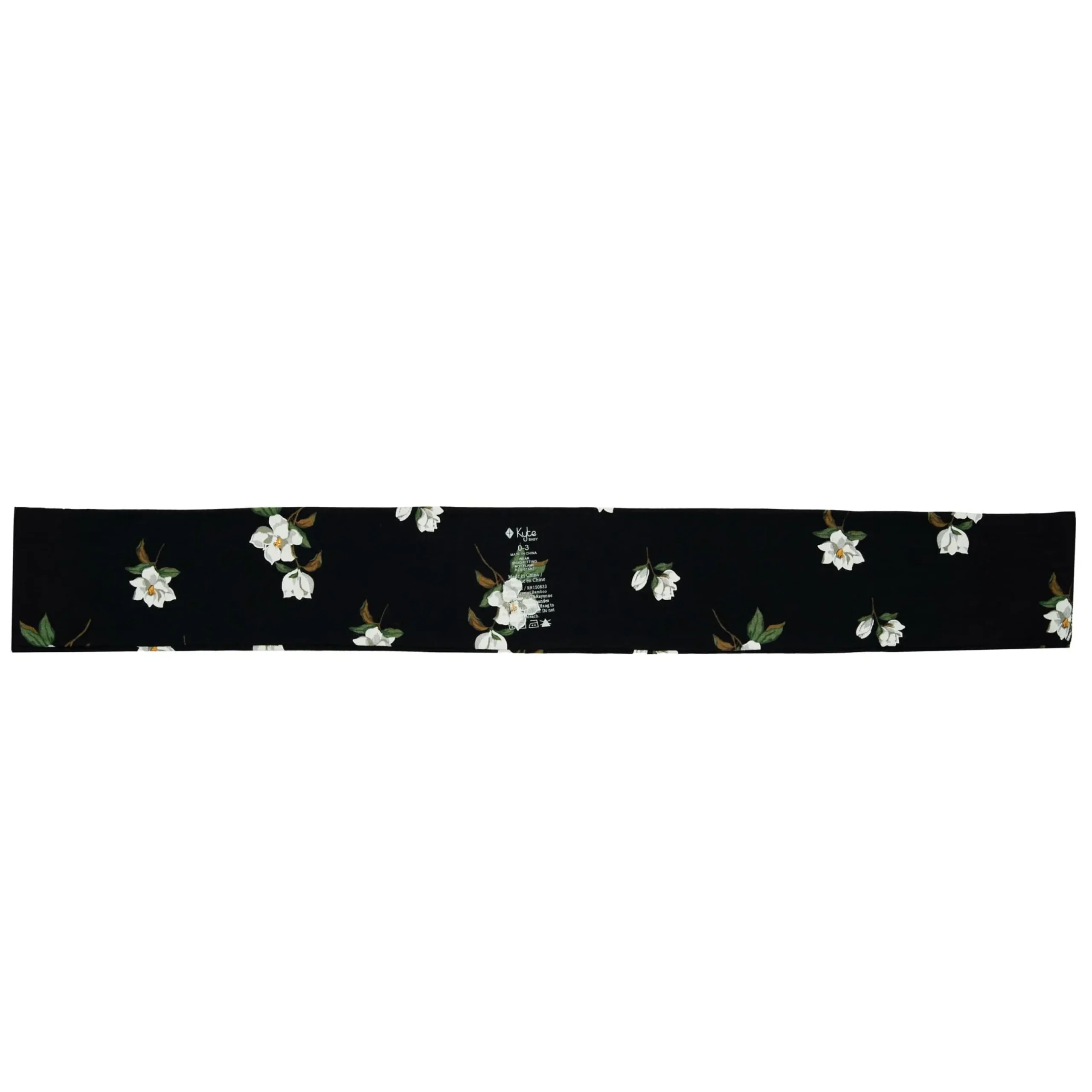 Hot Kyte Baby Knotted Bow Headband in Small Midnight Magnolia