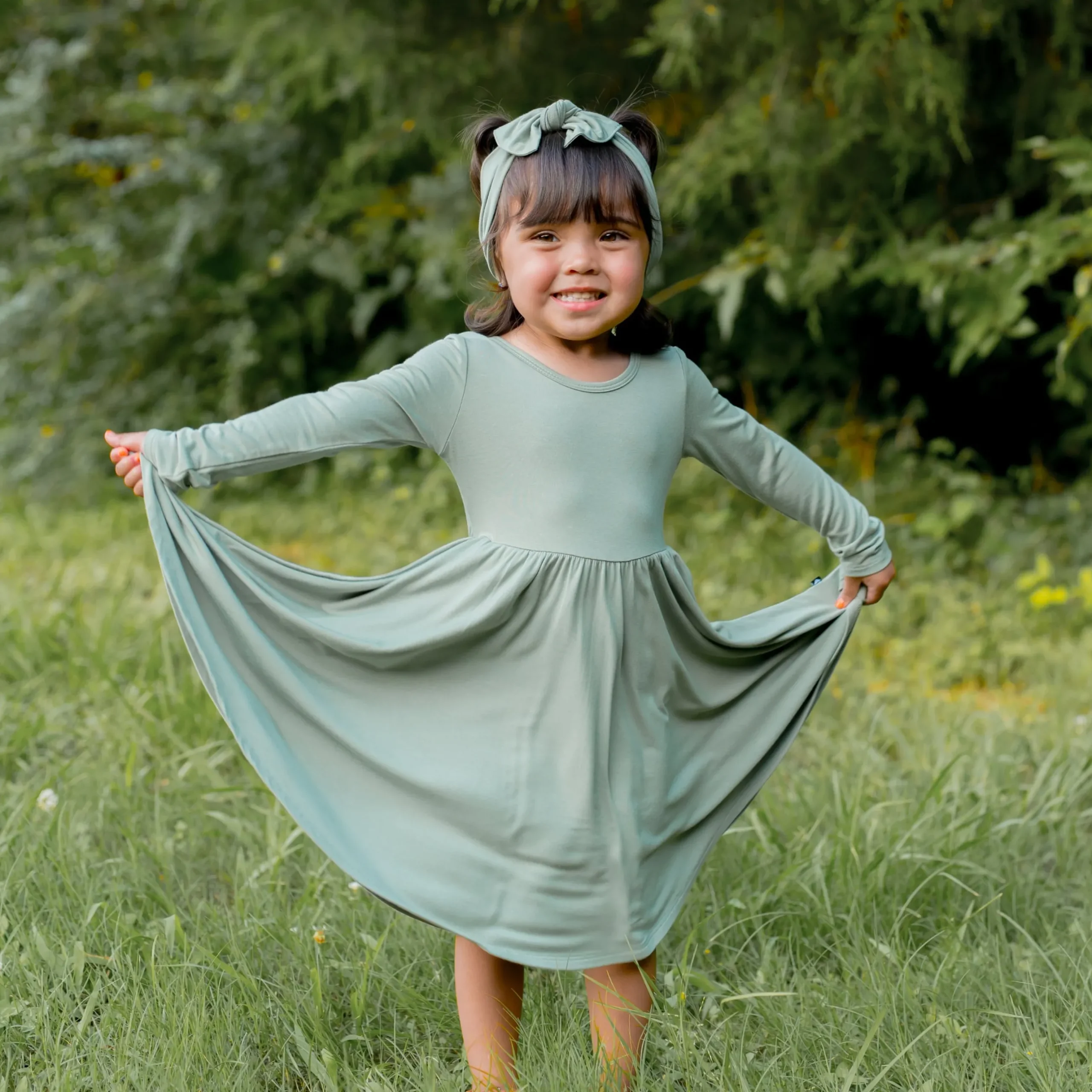Best Kyte Baby Knotted Bow Headband in Thyme