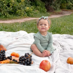 Best Kyte Baby Knotted Bow Headband in Thyme
