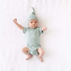 Outlet Kyte Baby Knotted Cap in Sage