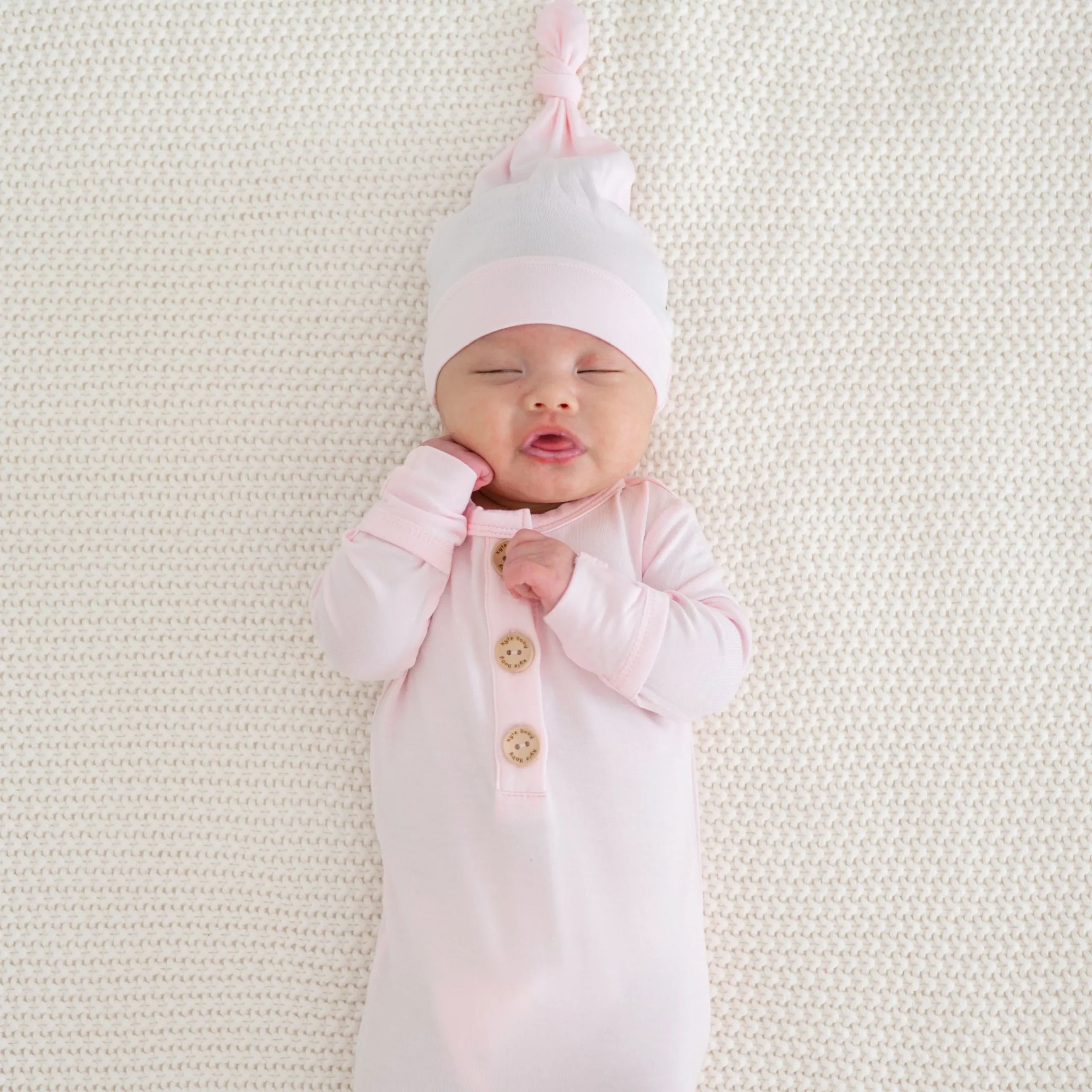 Outlet Kyte Baby Knotted Cap in Sakura