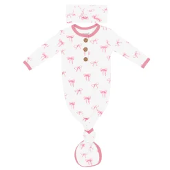 Best Kyte Baby Knotted Gown with Set in Bow