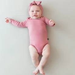 Best Kyte Baby Long Sleeve Bodysuit in Apple Blossom