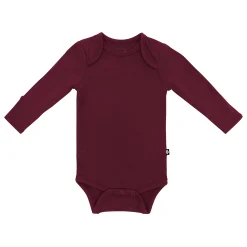 Sale Kyte Baby Long Sleeve Bodysuit in Burgundy