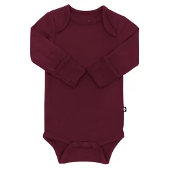 Sale Kyte Baby Long Sleeve Bodysuit in Burgundy