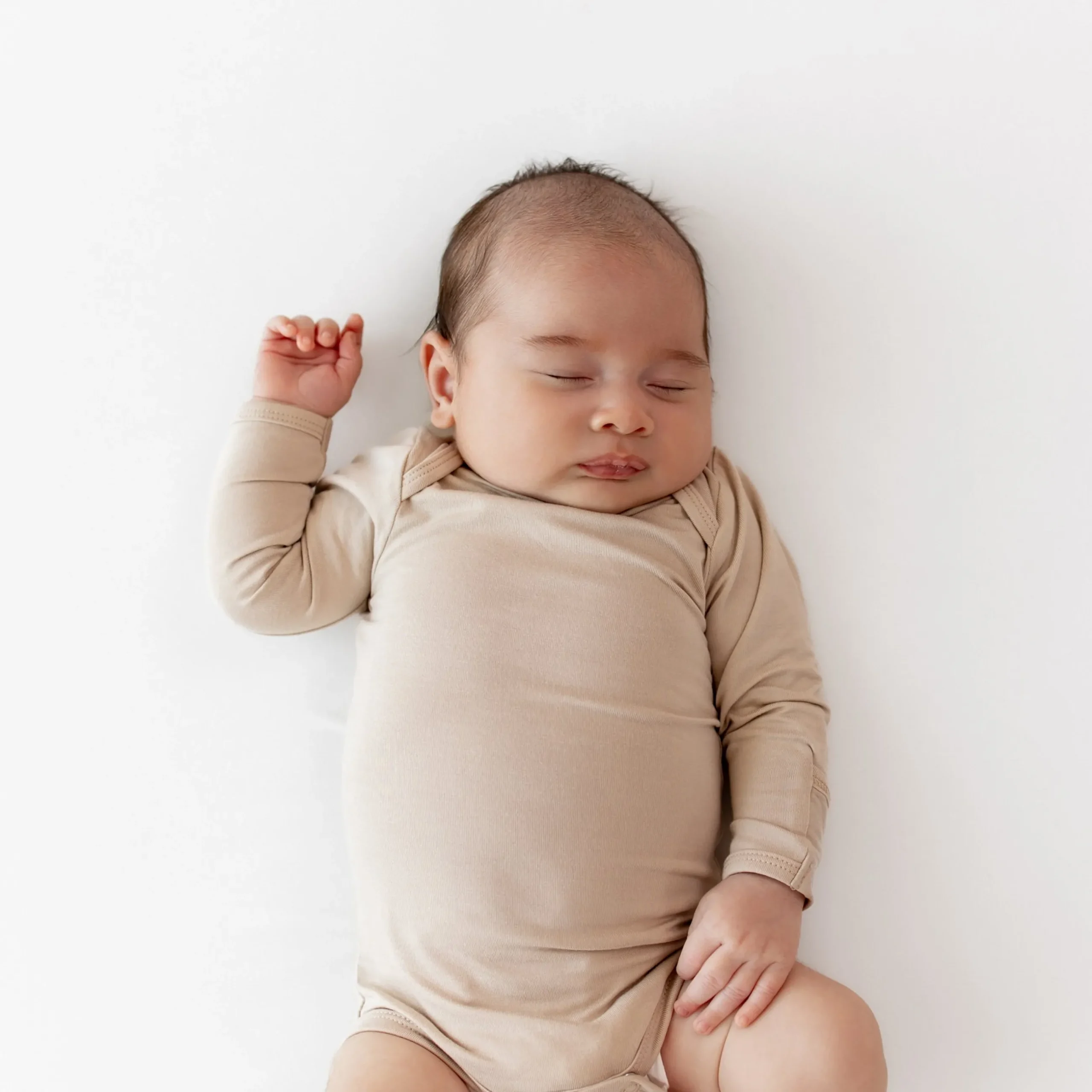 Online Kyte Baby Long Sleeve Bodysuit in Bisque