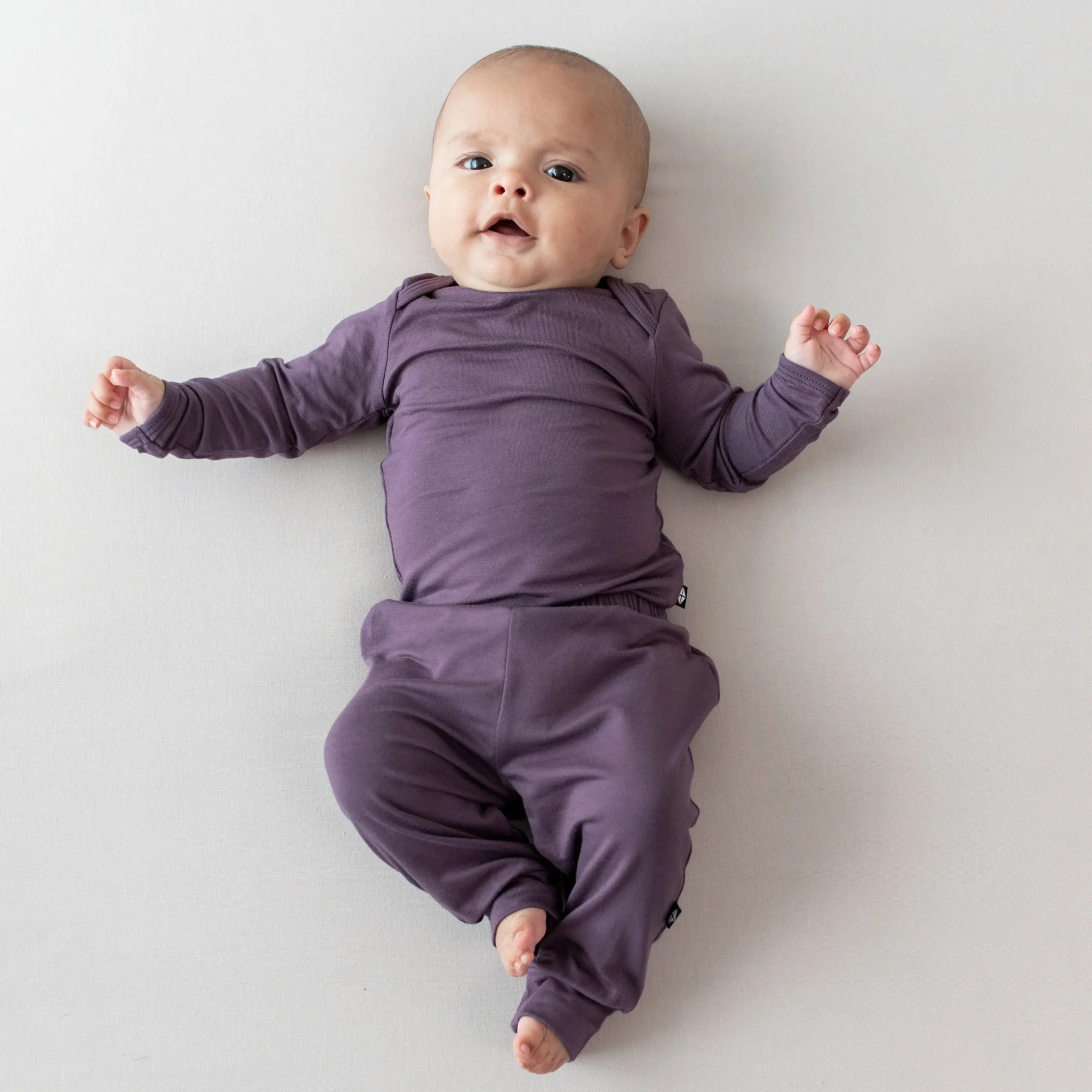 Clearance Kyte Baby Long Sleeve Bodysuit in Currant