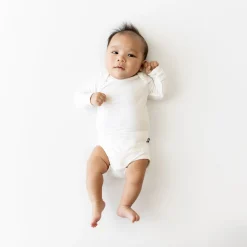 Kyte Baby Long Sleeve Bodysuit in Cloud