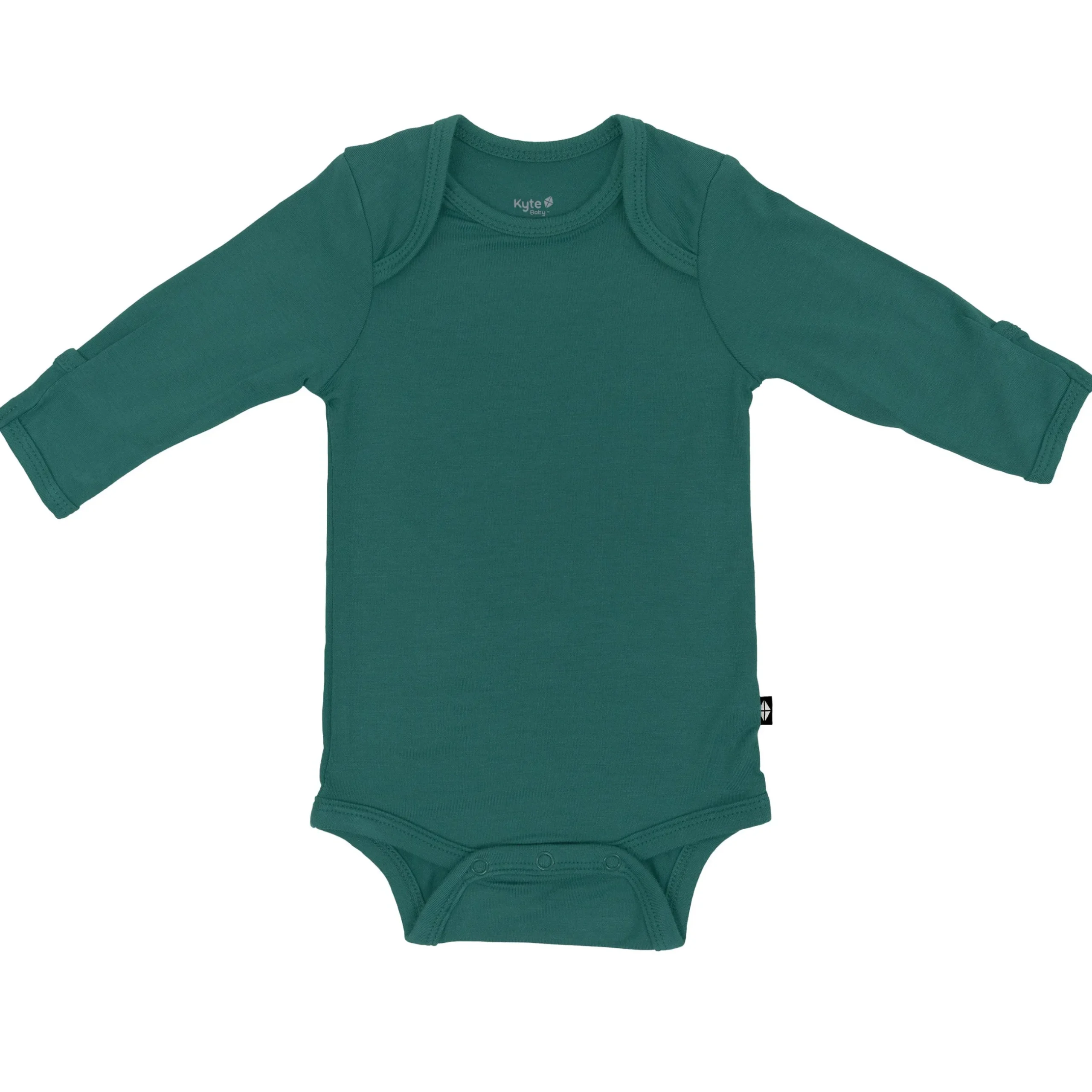 Outlet Kyte Baby Long Sleeve Bodysuit in Emerald