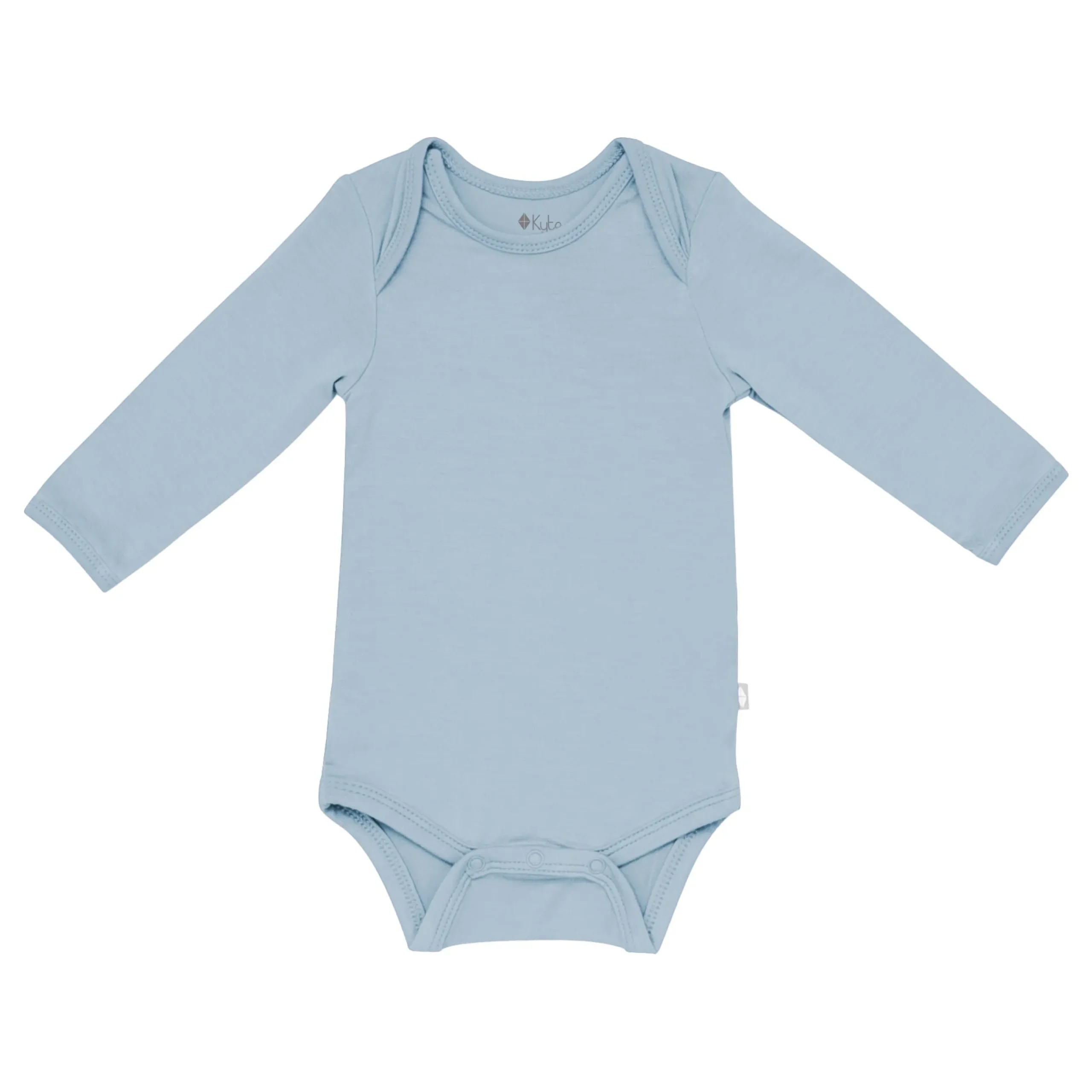 Sale Kyte Baby Long Sleeve Bodysuit in Fog