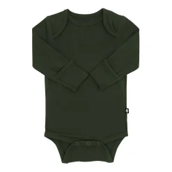 Hot Kyte Baby Long Sleeve Bodysuit in Fir
