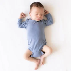 Best Kyte Baby Long Sleeve Bodysuit in Slate