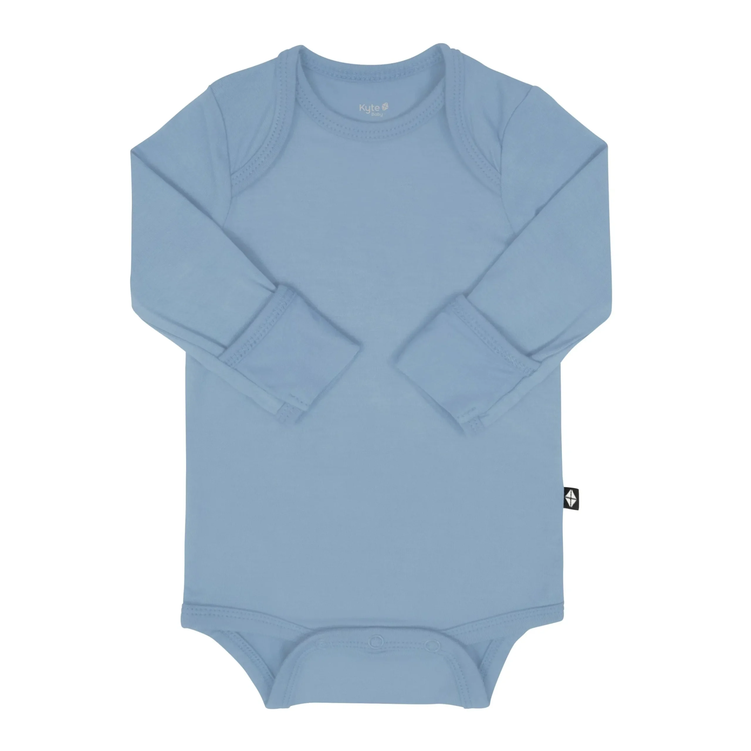Best Kyte Baby Long Sleeve Bodysuit in Slate